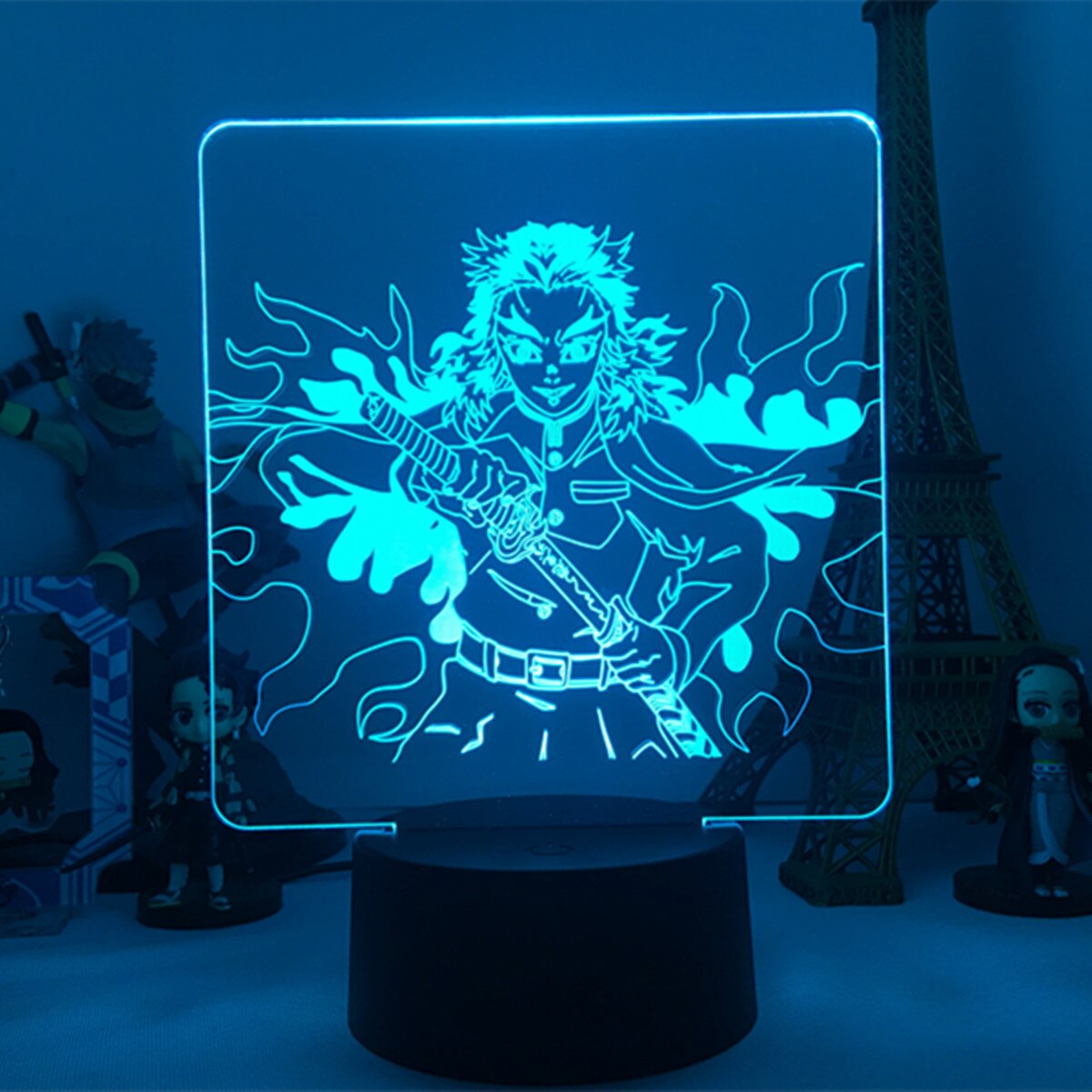 Yagami – Lâmpada noturna de LED de acrílico, presente de anime, nota de  morte, para decoração de quarto infantil, luz noturna